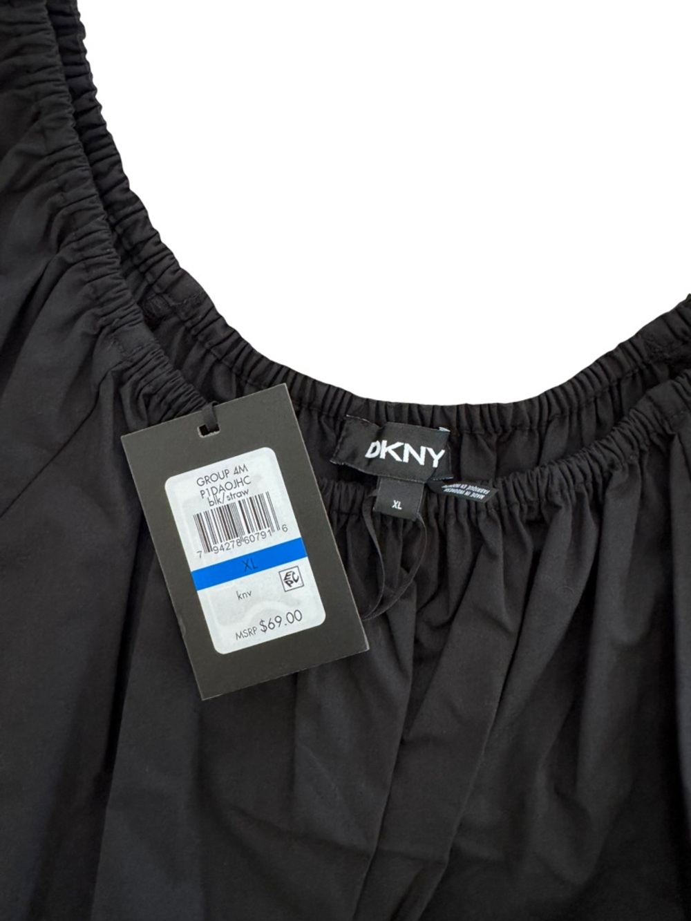 DKNY Tunic Top with Cream Contrast Hem - Picture 2 of 5